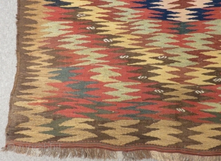 Antique Persian Kurdısh Kilim Size.240x146cm                            