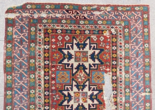 Antique Caucasian Shirvan Lezgi Rug Circa 1870 80 Size.165x110 Cm                       