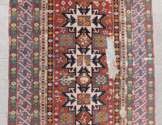 Antique Caucasian Shirvan Lezgi Rug Circa 1870 80 Size.165x110 Cm                       