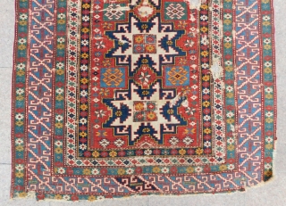 Antique Caucasian Shirvan Lezgi Rug Circa 1870 80 Size.165x110 Cm                       