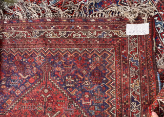 Antique Persian Khamse Rug good Condition And good Colors Size. 205x160 Cm                     