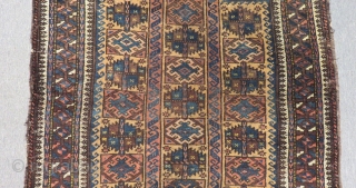 Antique Baluch Prayer Carpet Size.132x94cm                            