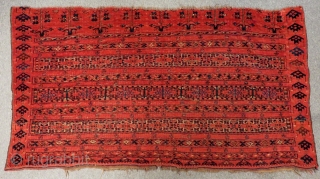 Second 19th Century Antique Türkmen Ersari Chuval Rug  Size.168x92 Cm                      