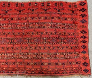 Second 19th Century Antique Türkmen Ersari Chuval Rug  Size.168x92 Cm                      