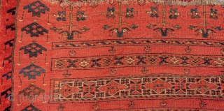 Second 19th Century Antique Türkmen Ersari Chuval Rug  Size.168x92 Cm                      