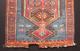 Early 19th Century Central Anatolian Konya Cihanbeyli Yastık Size.84x55cm                        