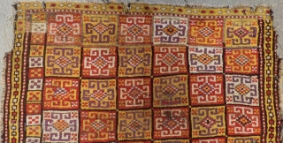 Mid 18th Century Cenral Anatolian Konya Bozkır Rug Size.180x142cm                        