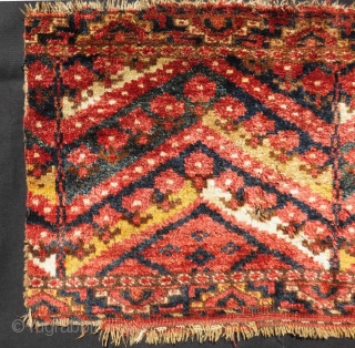 Antique Türkmen Beshir Torba Fragment Size.60x42 Cm                          