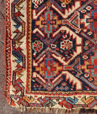 Antique Persian Khamseh Bagface Size.68x63 Cm                           