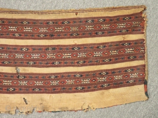 Antique Türkmen Yamud Cuval Kilim Size.80x40cm                           