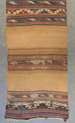 Mid 19th Century West Anatolian Kilim Size.385x85 Cm                         