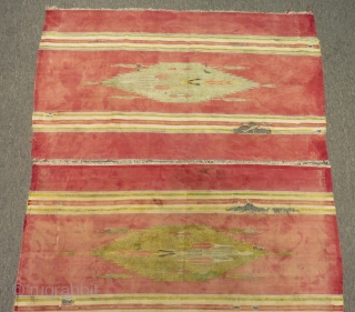 Antique Syrian Halep Kilim fragment Size.198x92 Cm                          