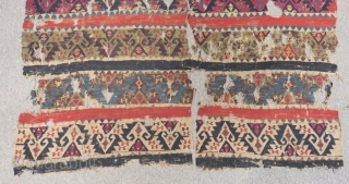 18th Century East Anatolian Malatya Kilim Fragment Size.220x160cm                         