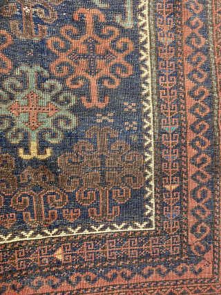 Antique Baluch Prayer Rug Size 110X090 Cm                          
