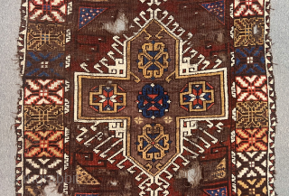 Second 19th  Century Central Anatolian Karaman Rug Size.290x115 Cm                       