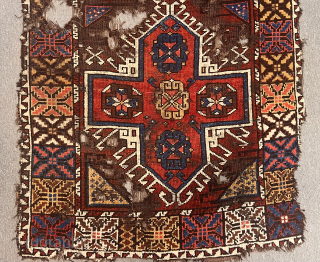Second 19th  Century Central Anatolian Karaman Rug Size.290x115 Cm                       