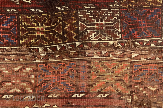 Second 19th  Century Central Anatolian Karaman Rug Size.290x115 Cm                       
