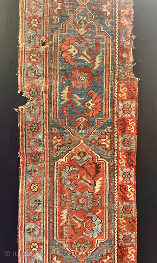 Second 18th Century West Anatolian Oushak border Size 210x58 Cm                       