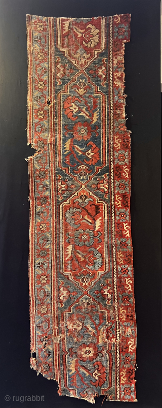 Second 18th Century West Anatolian Oushak border Size 210x58 Cm                       
