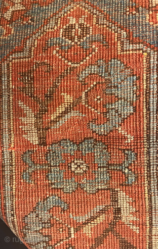 Second 18th Century West Anatolian Oushak border Size 210x58 Cm                       