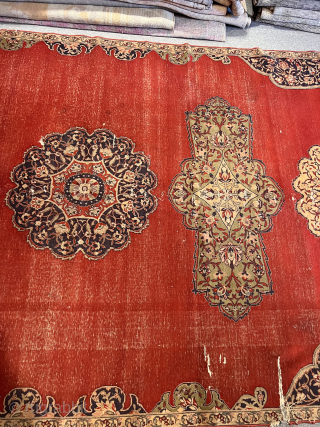 Early 19th East Anatolian Sivas Rug fragment Size 400X175 Cm                       
