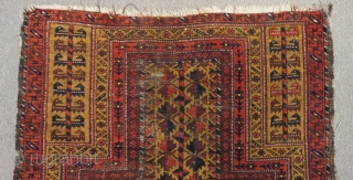 Antique Baluch Prayer Rug Size.144x92cm                            