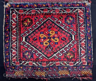 Antique Persian Khamseh Bagface All Colours Natural Size.55x50 Cm                        