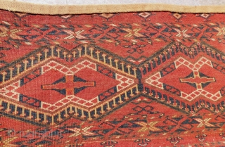 Antique Türkmen Ersari Torba Size.138x43 Cm                           