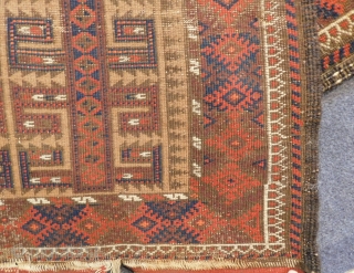 Antique Baluch Rug Size.105x75 Cm                            