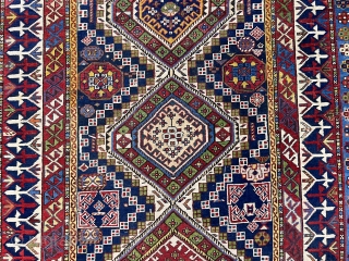Antique Shirvan Rug All colours natural Circa 1890 Size.270x130 Cm                       