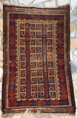 Antique Baluch Rug Size 110x75 Cm                           