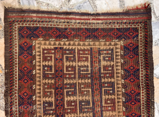 Antique Baluch Rug Size 110x75 Cm                           