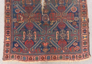 Antique Caucasian Zeyhur Rug Circa 1880-90 Size.190x118 Cm                         