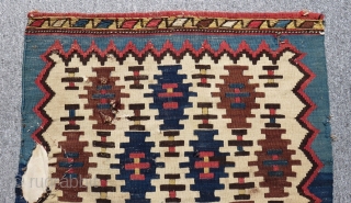 Antique Shahsavan Kilim Bag face Size.65x58 cm                          