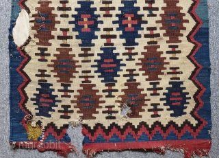Antique Shahsavan Kilim Bag face Size.65x58 cm                          