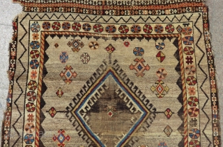 Antique Persian Gabbeh Rug Size.225x135 Cm                           