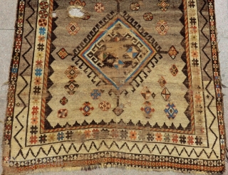 Antique Persian Gabbeh Rug Size.225x135 Cm                           