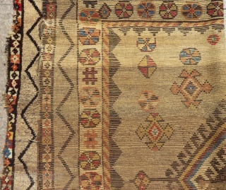 Antique Persian Gabbeh Rug Size.225x135 Cm                           