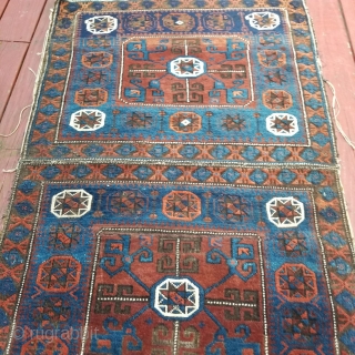 Antique Baluch Bagface two pieces Size.158x94.158x95cm                           