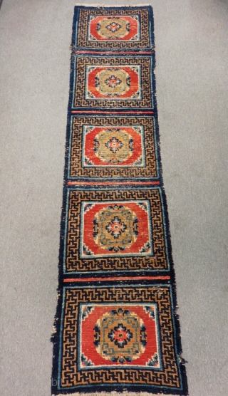 Antique Tibetian Runner Rug Size.250x57 Cm                           