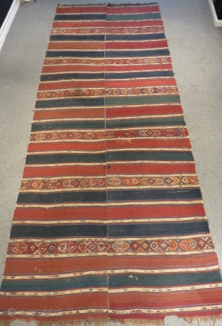 Early 19th East Anatolian Kilim Size.405x158cm                           