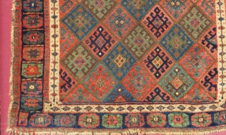 Antique Persian Jaff Bagface All Colours Nutral Size.82x60 Cm                        