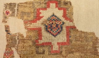 Early 18th Century Central Anatolian Kapadokya Fragment Rug Size.185x108cm                        