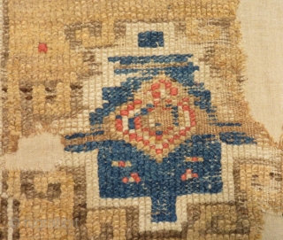 Early 18th Century Central Anatolian Kapadokya Fragment Rug Size.185x108cm                        