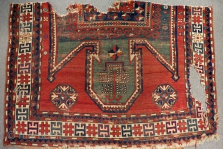 Antique Caucasian Sevan Rug Fragment Size.180x125cm                           