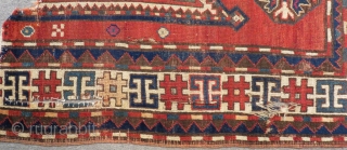 Antique Caucasian Sevan Rug Fragment Size.180x125cm                           