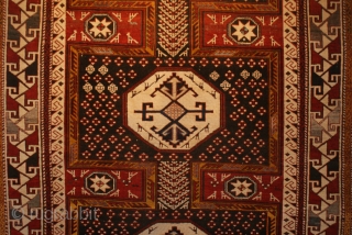 19th C Shirvan, Excellent wool, original ends and sides
4.1 X 6.5
                      