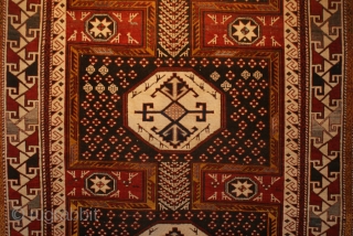 19th C Shirvan, Excellent wool, original ends and sides
4.1 X 6.5
                      