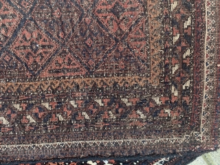 Baluch - Late 19th Century 
Measuring 4’3” x 2’7”
Mint condition

Beautiful colours and unique design                   