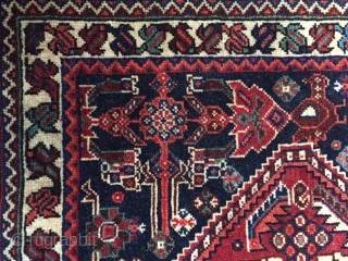 19th Century extremely  fine Khamseh  perfect condition  3'6" x 2'                    